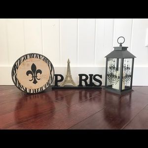 Paris French Sign Home Decor LED Lantern